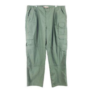 5.11 Tactical Utility Mens 42x30 Green Ripstop Cargo Pants Gusseted Polyester